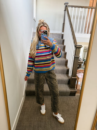Dane Multi Color Stripe Sweater