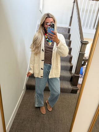 Stoney Cardigan in Oatmeal Confetti