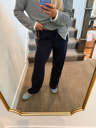 Hailey Soft Knit Pants in Navy