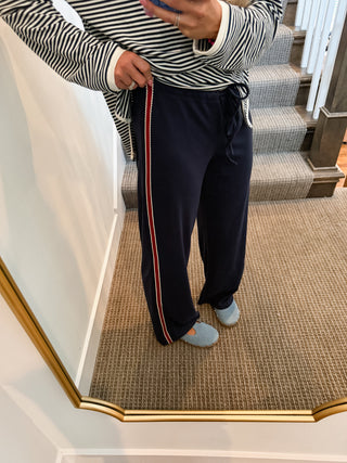 Hailey Soft Knit Pants in Navy
