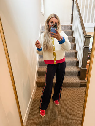 Hailey Soft Knit Pants in Navy