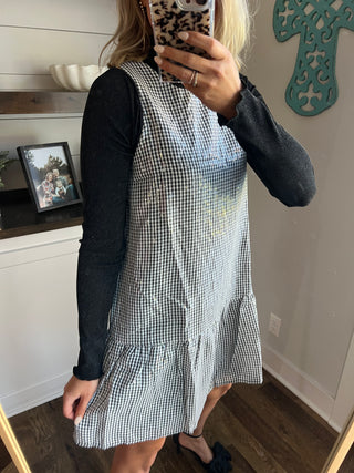 Alexandra Sequin Gingham Dress