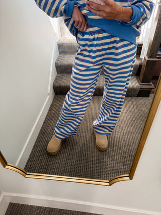 Wren Blue Multi Stripe Pants