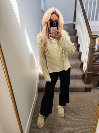 Leah Stripe Polo Top