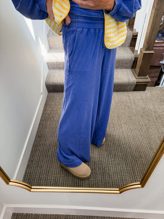 Neely Knit Pants in Cobalt