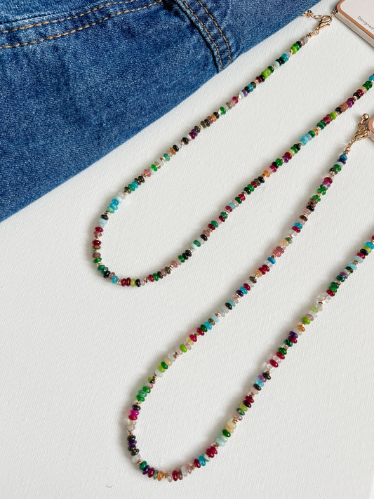 Dark Cherry Beaded Necklace