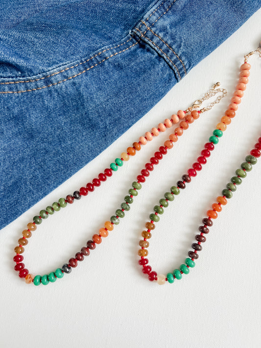Fall Festival Beaded Necklace