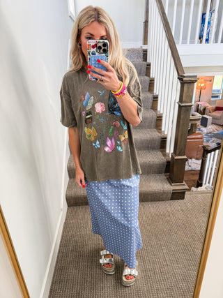 Bella Butterfly Oversized Graphic Tee