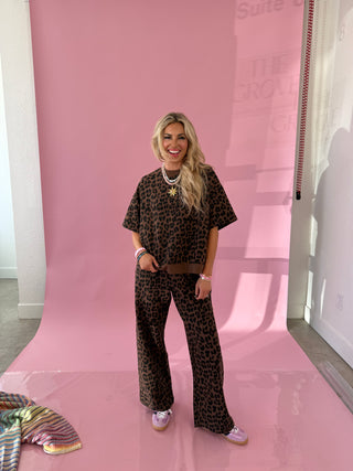 Mal Leopard Sweat Pants