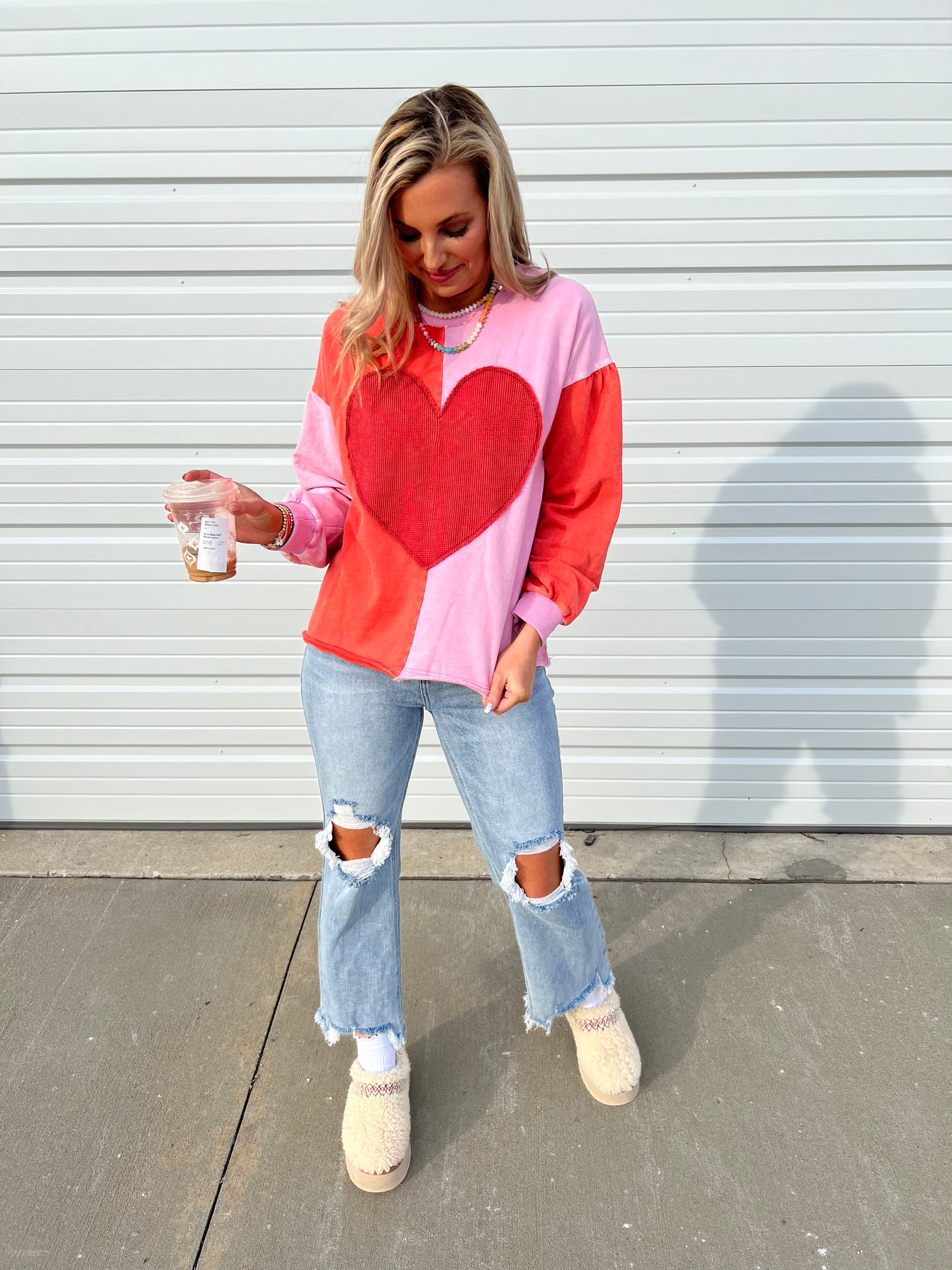 Rosalynn Heart Patch Sweatshirt