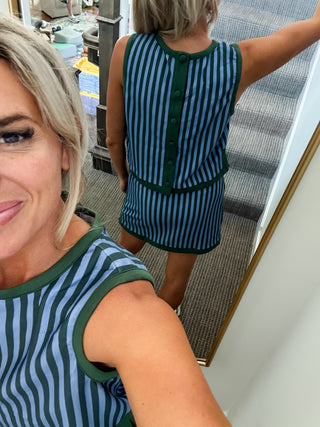 Margot Stripe Sleeveless Top