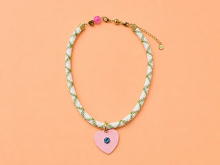 Blakely Pink Heart Necklace *PREORDER*