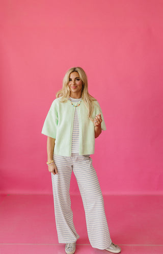 Lennie Cape Cardigan in Mint