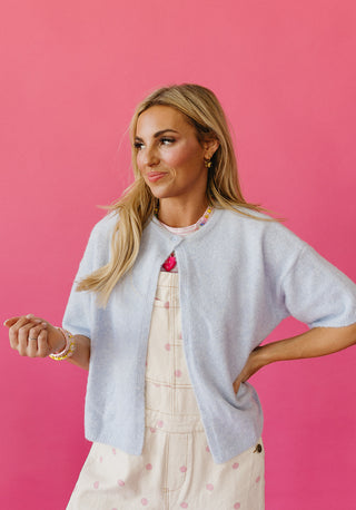 Lennie Cape Cardigan in Sky