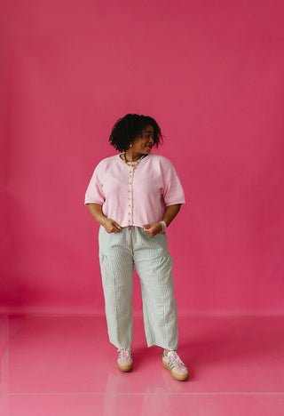 Jenn Gingham Pants in Green