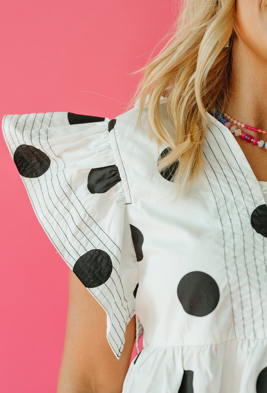 Jessica Day Polka Dot Top