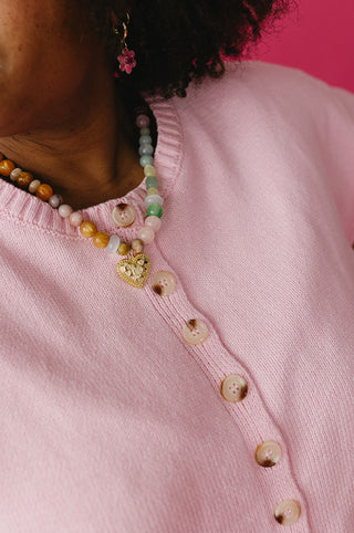 Scout Cardigan In Ballet Pink