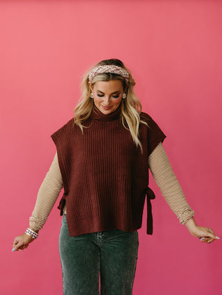 Jan Turtle Neck Sweater Vest