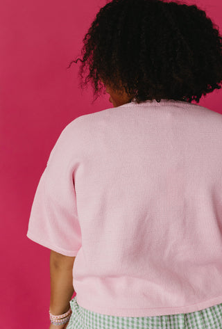 Scout Cardigan In Ballet Pink