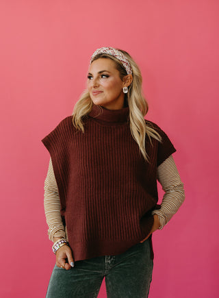 Jan Turtle Neck Sweater Vest