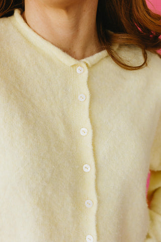 Piper Cardigan in Butter Yellow RESTOCK