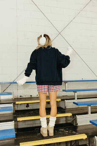 Kennedy Gingham Shorts in Red/Blue