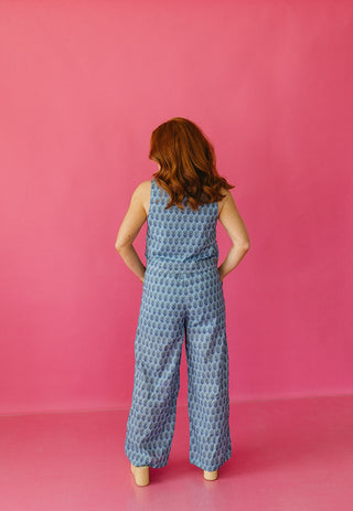 Bryden Floral Pant Set in Blue