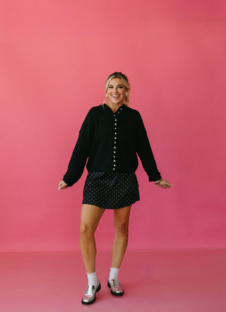 Piper Cardigan - Black Mix Match Buttons *LIMITED EDITION*