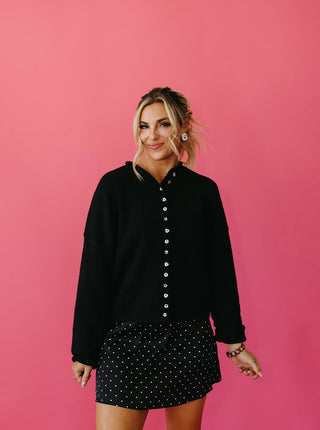 Piper Cardigan - Black Mix Match Buttons *LIMITED EDITION*