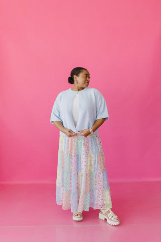 Mary Patchwork Midi Skirt