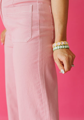 Lillian Pink Twill Pants
