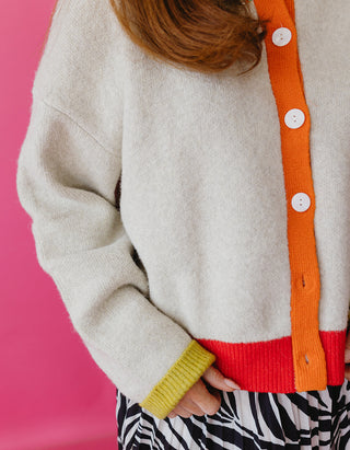 Stevie Color Block Cardigan