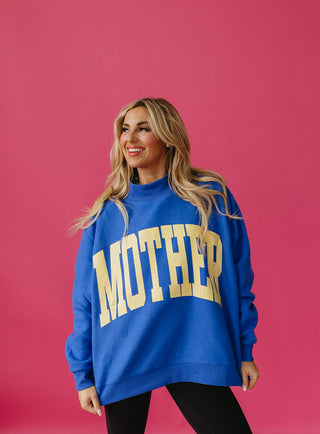 Mother Polka Dot Reversible Mock Neck Sweatshirt