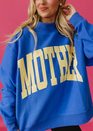 Mother Polka Dot Reversible Mock Neck Sweatshirt