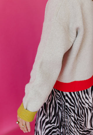 Stevie Color Block Cardigan