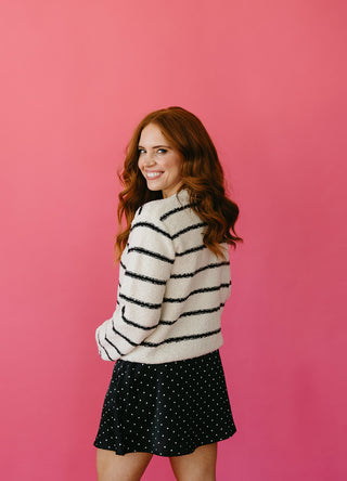 Aria Stripe Knit Cardigan