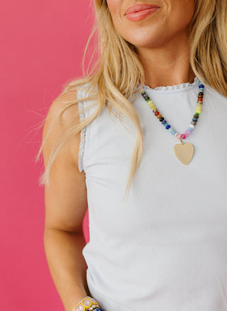 Shawn Ribbed Knit Tank Top In Sky Blue - RESTOCK