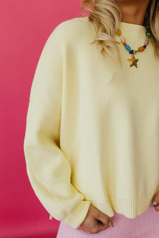 Wrenlee Sweater in Butter Yellow