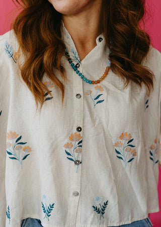 Karyn Embroidered Floral Top