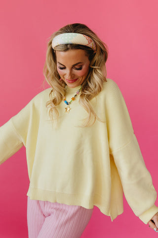 Wrenlee Sweater in Butter Yellow