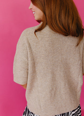 Rowan Cardigan In Taupe
