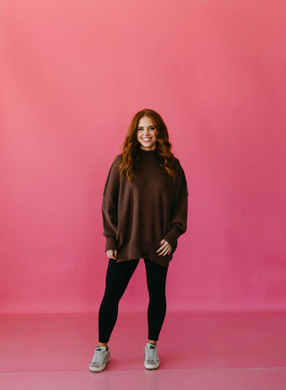 Bradie Sweater in Chocolate Brown RESTOCK