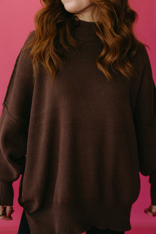 Bradie Sweater in Chocolate Brown RESTOCK
