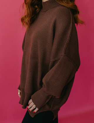 Bradie Sweater in Chocolate Brown RESTOCK