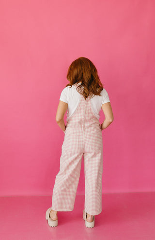 Remy Gingham Denim Overalls