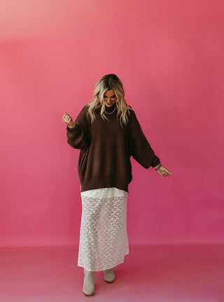 Bradie Sweater in Chocolate Brown RESTOCK