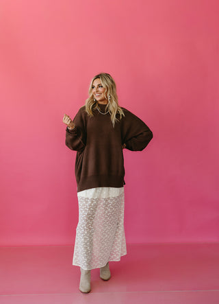 Bradie Sweater in Chocolate Brown RESTOCK