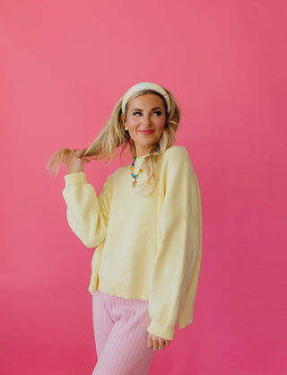 Wrenlee Sweater in Butter Yellow