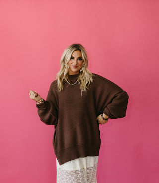 Bradie Sweater in Chocolate Brown RESTOCK