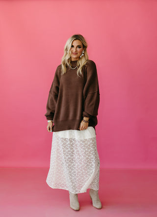 Bradie Sweater in Chocolate Brown RESTOCK